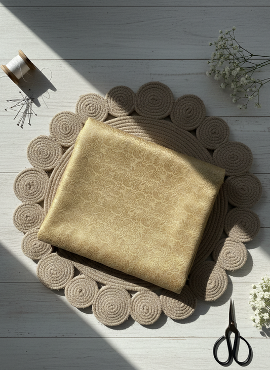 Premium Brocade Fabric beige